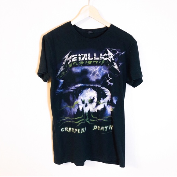 Metallica Other - Metallica | Creeping Death Lightning Skull Tee